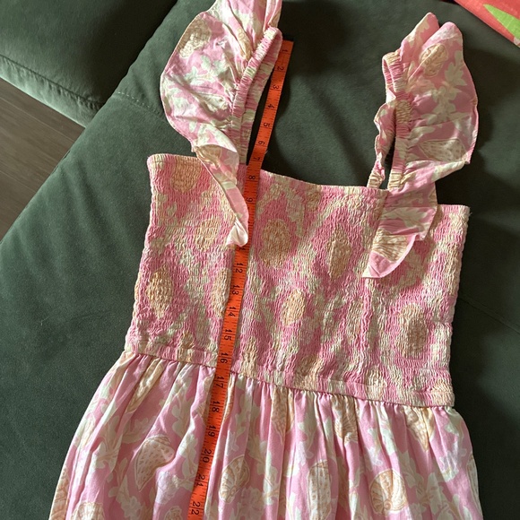 Sail to Sable x Palm Beach Lately Pink seashell print midi dress S - Picture 6 of 10